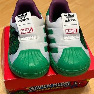 Toddler Adidas Superstar - Hulk
